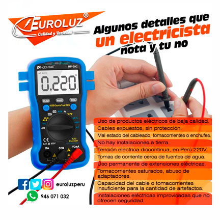 Lo que un electricista nota