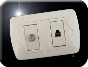 Mixto Telefonico/coaxialInterruptor triple
